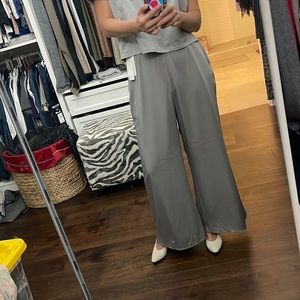 NWT satin wide leg pants